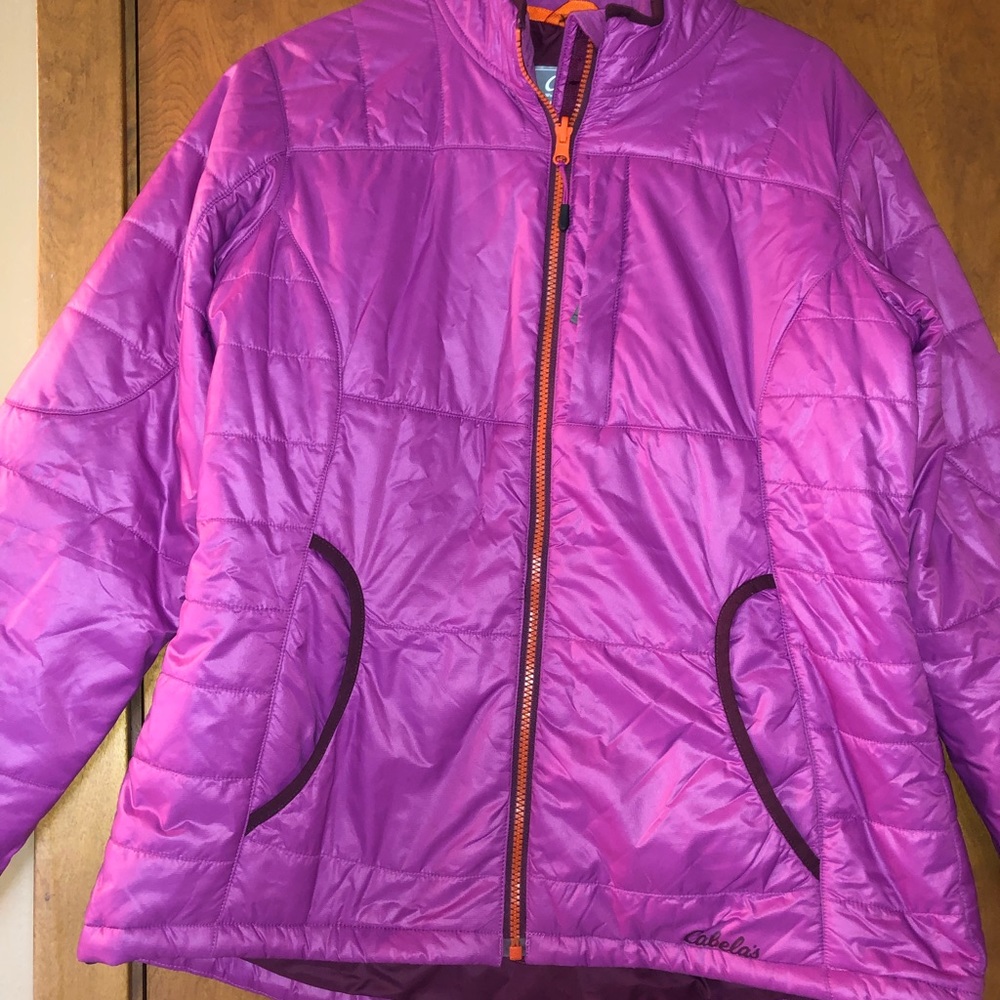 Cabela primaloft down coat